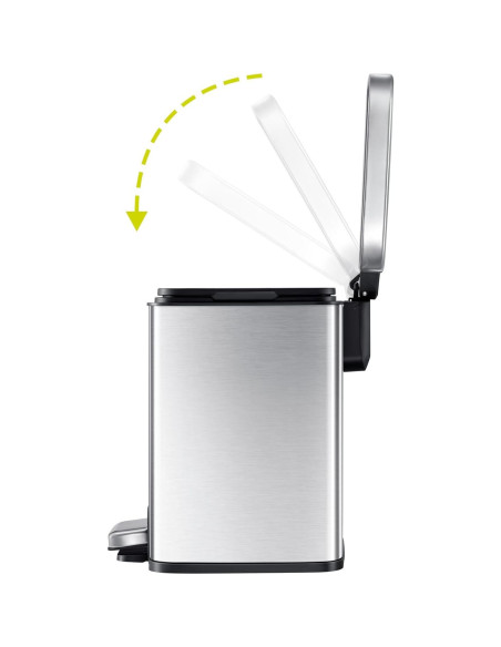 Bote de Basura EKO Madison 6L Acero Inoxidable con Pedal Bote de Basura EKO Madison 6L Acero Inoxidable con Pedal