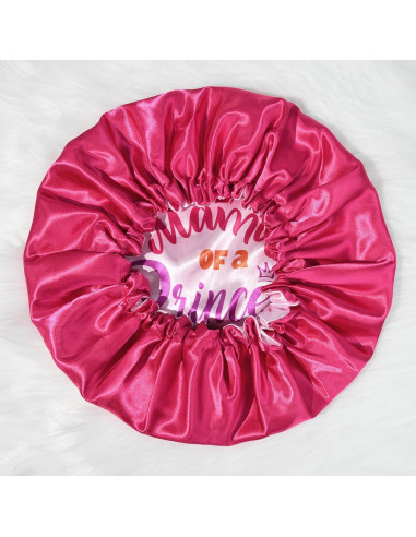 Conjunto de Bonetes Reversibles de Satén Aileam Rosa