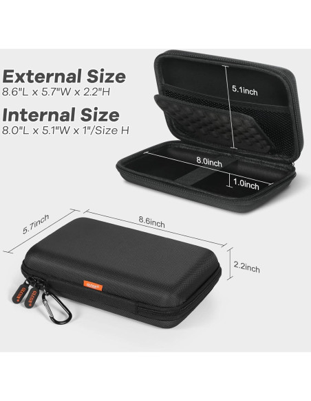 Funda Dura GLCON para GPS y Accesorios Electrónicos Negra Funda Dura GLCON para GPS y Accesorios Electrónicos Negra
