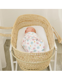 Envoltura Ajustable Ouch Baby 100% Algodón Floral 0-3 Meses 2