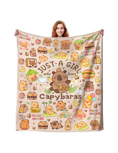 Manta de Capibara Sletop 127x102cm Franela Suave