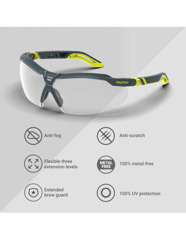 Gafas de Seguridad HexArmor VS450 Transparente UV