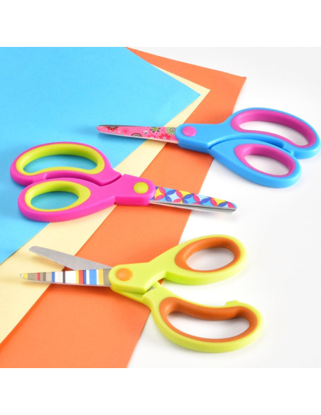 Juego de Tijeras para Niños Zicolu 3 Piezas Punta Roma 12.7 cm Juego de Tijeras para Niños Zicolu 3 Piezas Punta Roma 12.7 cm