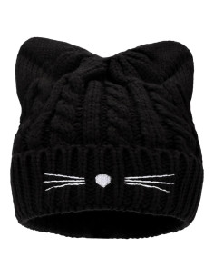 Gorro de invierno para niñas con orejas de gato - Talla única