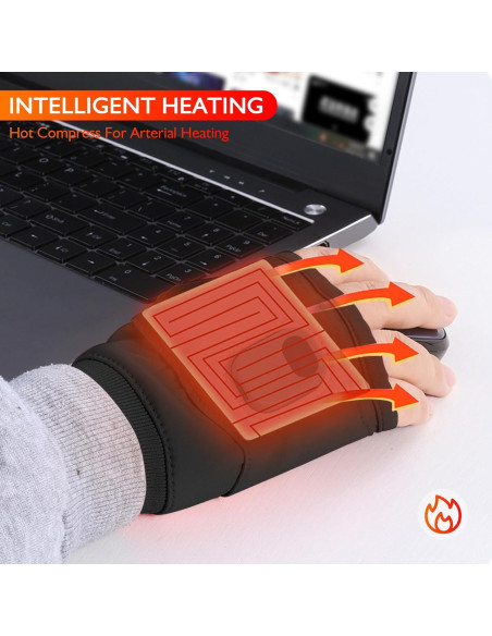 Guantes Calentados Recargables Putyhet para Mujeres - Negro Guantes Calentados Recargables Putyhet para Mujeres - Negro