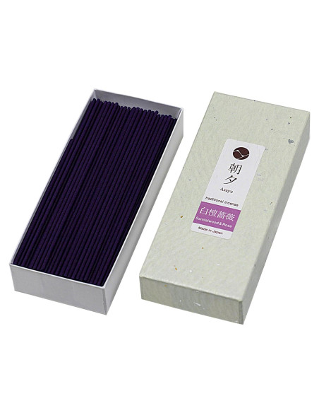 Varitas de Incienso Asayu Japón Sándalo y Rosa 40g - Relajación Varitas de Incienso Asayu Japón Sándalo y Rosa 40g - Relajación