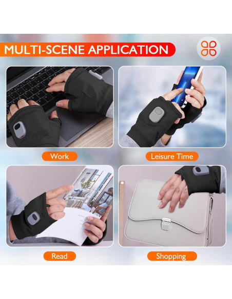 Guantes Calentados Recargables Putyhet para Mujeres - Negro Guantes Calentados Recargables Putyhet para Mujeres - Negro