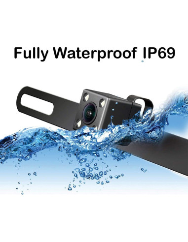 Cámara de Respaldo Screentronics HD con Visión Nocturna 4 LED IR