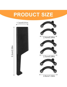 6 Pares Modeladores de Nariz HJZHII - Clips Elevadores S/M/L 2