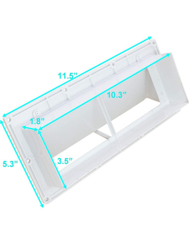 Cubierta de Ventilación de Escape X-Haibei BT0005-B Blanca
