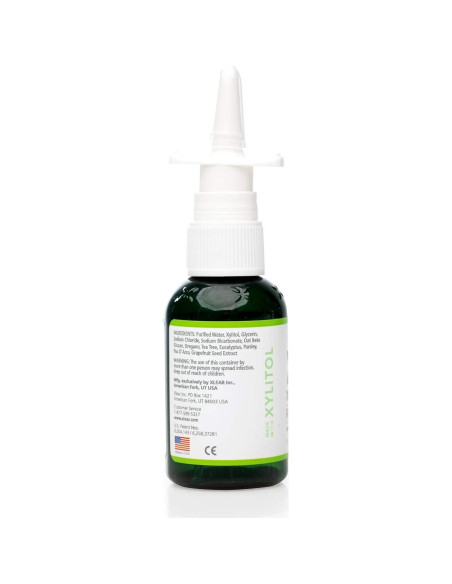 Spray Nasal Natural Xlear Rescue con Xilitol 44.36 ml - Paquete de 2 Spray Nasal Natural Xlear Rescue con Xilitol 44.36 ml - Paquete de 2