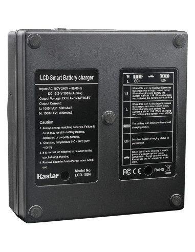 Cargador Rápido Doble Kastar BC-W235 para Batería NP-W235