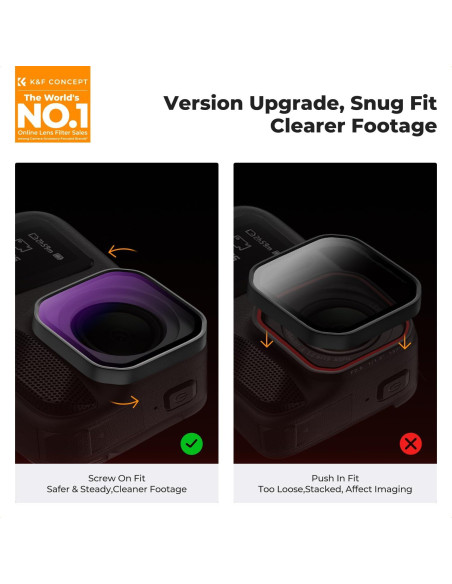 Juego de Filtros ND/PL K&F Concept para Insta360 Ace Pro 2 Juego de Filtros ND/PL K&F Concept para Insta360 Ace Pro 2