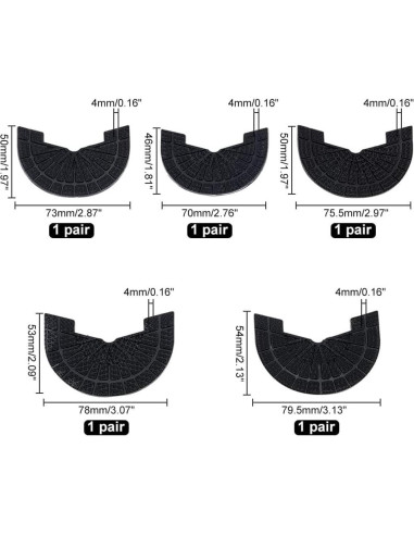 5 Pares Almohadillas Antideslizantes PH PandaHall para Tacones