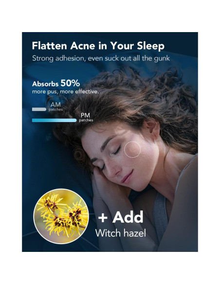 Parches para Acné LitBear - Día y Noche, 180 Piezas, 4 Tamaños Parches para Acné LitBear - Día y Noche, 180 Piezas, 4 Tamaños