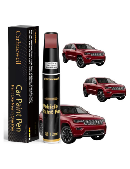 Pintura de Retoque Carhuewell Perla Roja Cereza 12ml Jeep Pintura de Retoque Carhuewell Perla Roja Cereza 12ml Jeep