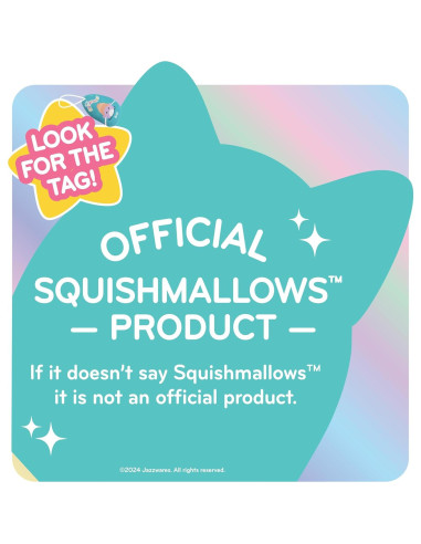 Squishmallows 41 cm Sylvia Unicornio Morado - Peluche Suave
