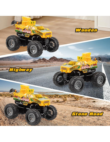 Coche de Control Remoto TOHIBEE Amarillo 2.4GHz para Niños