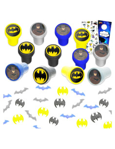 Sellos Temáticos de Batman - Paquete de 12 Sellos Autoinkables