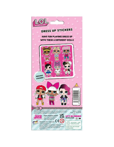 Stickers de Vestir L.O.L. Sorpresa Paper Projects 24.5x11cm