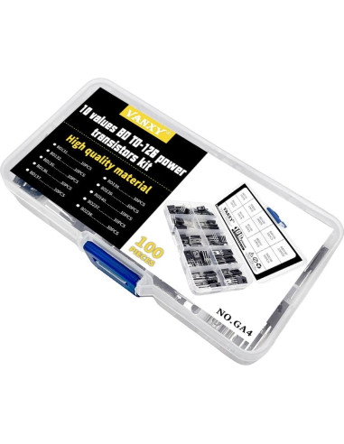 Kits de Transistores TO-126 VANXY 100 Piezas 10 Tipos