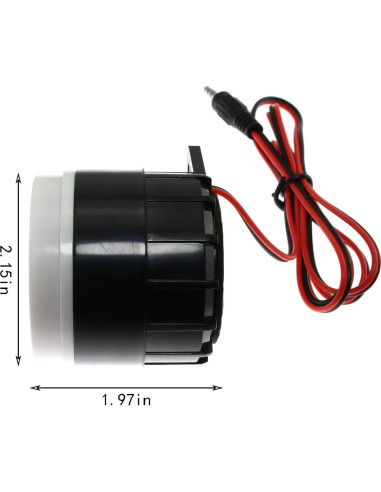 Zumbador Electrónico de Alarma Maxmoral 12V 120dB Montaje en Pared