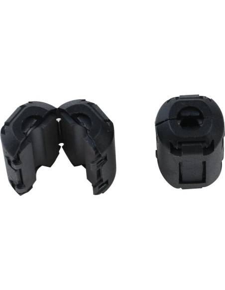 Clips de Ferrita T Tulead para Cable - Paquete de 10 Unidades Clips de Ferrita T Tulead para Cable - Paquete de 10 Unidades