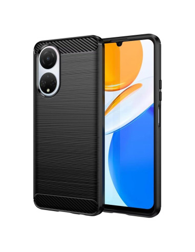 Funda Ultra Slim TPU Fibra de Carbono Honor X7 Negra