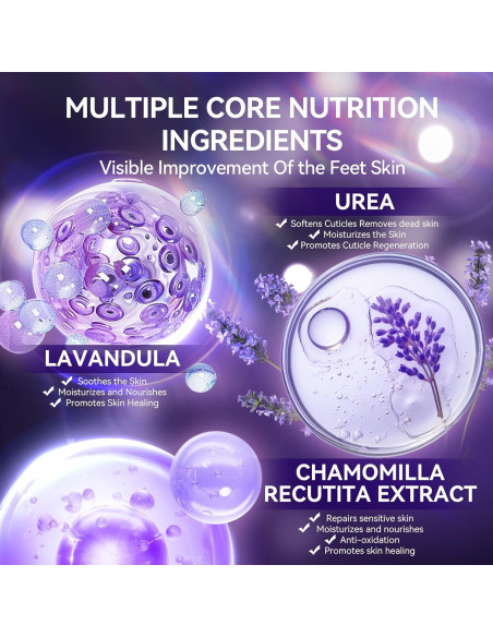 Máscara Exfoliante para Pies LANBENA Lavanda - 2 Pares Máscara Exfoliante para Pies LANBENA Lavanda - 2 Pares