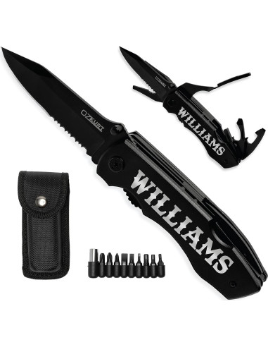 Cuchillo Multiherramienta Personalizado Be Burgundy 9 en 1
