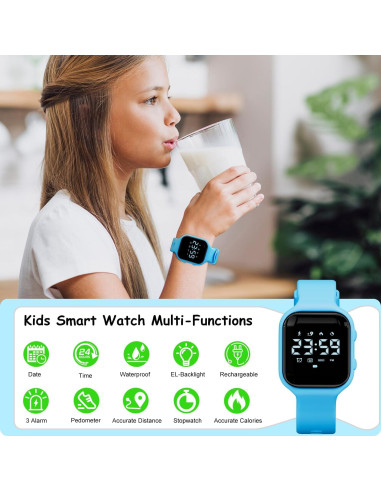 Reloj Deportivo Digital Golden Hour para Niños 4-12 Años