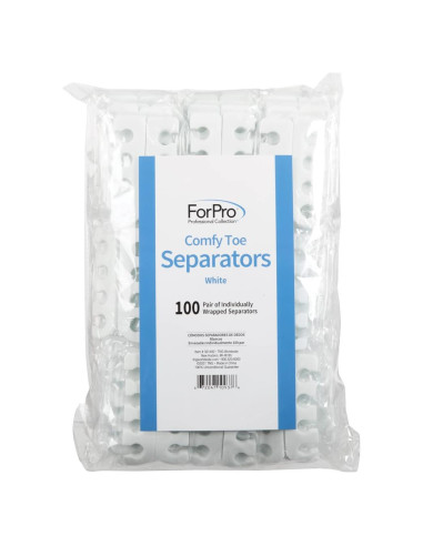 Separadores de Dedos Comfy ForPro 100 Pares Blanco Pedicura