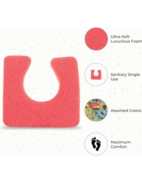 Separadores de Dedos ForPro Sole, 144 Unidades, Colores Variados Separadores de Dedos ForPro Sole, 144 Unidades, Colores Variados