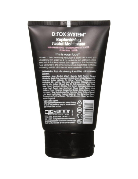 Hidratante Facial GIOVANNI D:tox 113 g - Antioxidantes Acai y Goji Hidratante Facial GIOVANNI D:tox 113 g - Antioxidantes Acai y Goji