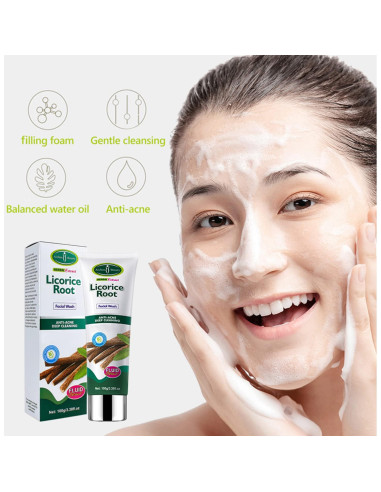 Limpiador Facial Aichun Beauty Raíz de Regaliz 100g Anti-Acné