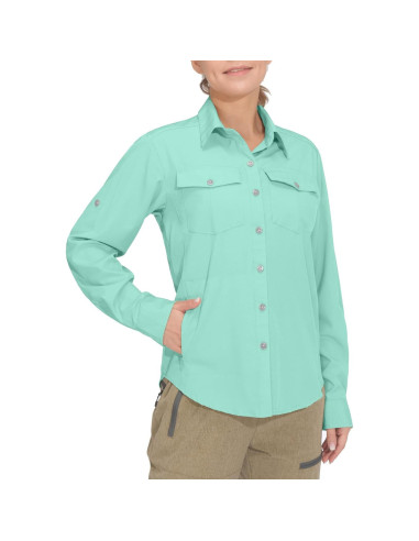 Camisa de Manga Larga UPF50+ Little Donkey Andy Mujeres
