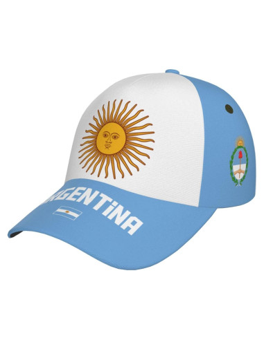 Gorra de béisbol DABOYOZHZH con bandera Argentina ajustable