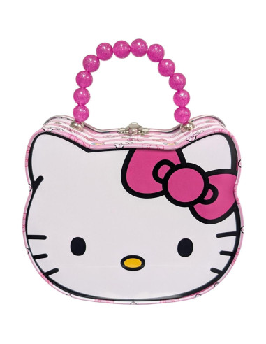 Bolso Hello Kitty con Asa de Cuentas y Cierre - 17.8x14x6.4 cm