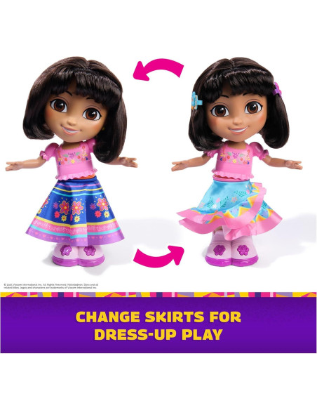 Muñeca Interactiva Baila con Me Dora - 2 Faldas, Frases Bilingües Muñeca Interactiva Baila con Me Dora - 2 Faldas, Frases Bilingües