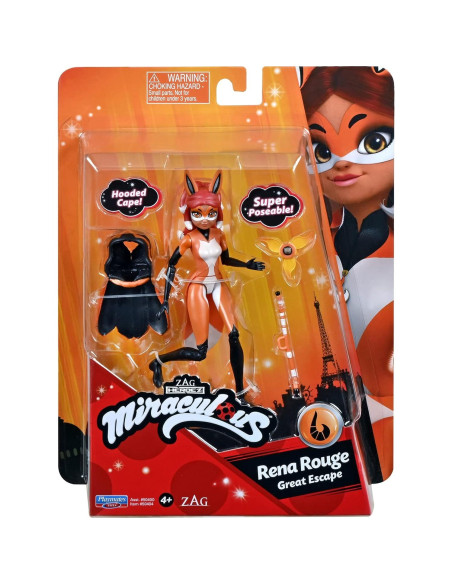 Muñeca Rena Rouge Miraculous Ladybug 12.7 cm con accesorios Muñeca Rena Rouge Miraculous Ladybug 12.7 cm con accesorios