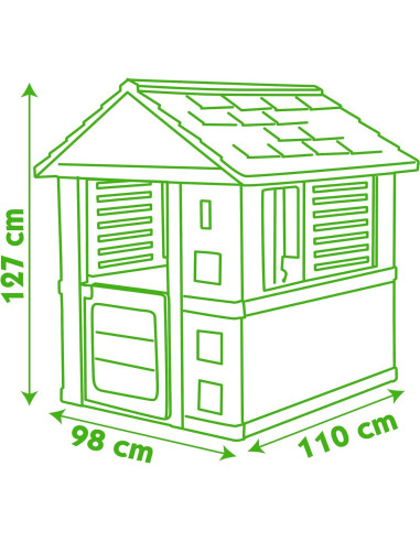 Casa de Juego Soleada Smoby 7600810707 98x110x127cm