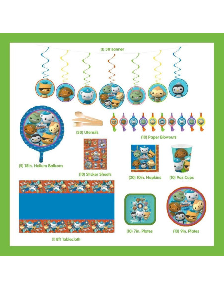 Kit Fiesta Octonautas Arriba y Más Allá - 100 Piezas Kit Fiesta Octonautas Arriba y Más Allá - 100 Piezas