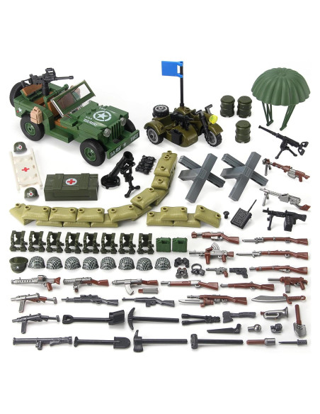 Paquete de Juguete Militar Feleph 282 Piezas Segunda Guerra Mundial Paquete de Juguete Militar Feleph 282 Piezas Segunda Guerra Mundial