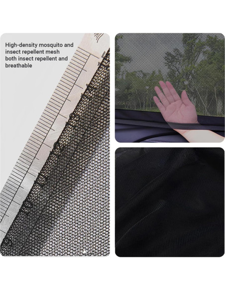 Cubierta de Sombra para Ventana de Auto YYTQP 4 PCS Malla Transpirable Cubierta de Sombra para Ventana de Auto YYTQP 4 PCS Malla Transpirable