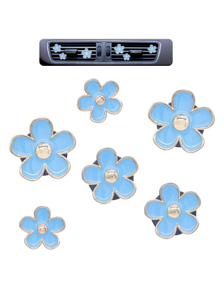 Clips de Ventilación para Auto ORIESSE 6 Piezas Flores Aromáticas Clips de Ventilación para Auto ORIESSE 6 Piezas Flores Aromáticas