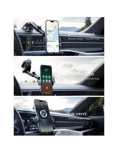 Cargador Inalámbrico para Auto CHGeek 15W Soporte Automático