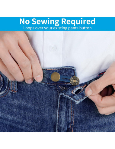 Extensores de Cintura Ceryvop 12 Piezas para Pantalones
