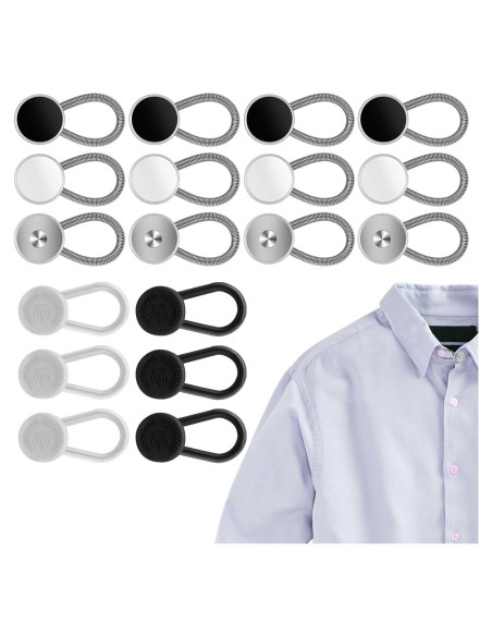 Extensores de Cuello y Botón Ouligay 18 Piezas para Hombres Extensores de Cuello y Botón Ouligay 18 Piezas para Hombres