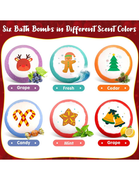 Conjunto de Bombas de Baño Espumosas SeasonBliss - 6 Fragancias Conjunto de Bombas de Baño Espumosas SeasonBliss - 6 Fragancias