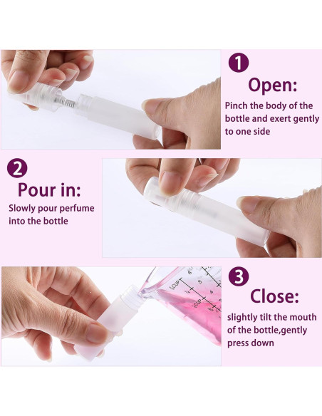 10 Mini Botellas de Spray Rellenables KCKHFA 5ml - Viaje 10 Mini Botellas de Spray Rellenables KCKHFA 5ml - Viaje